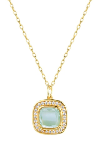 Collar - Plata esterlina bañada en oro fino amarillo y amatista