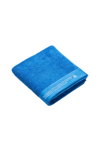 Asciugamano in cotone bio - Blu - 50 x 90 cm