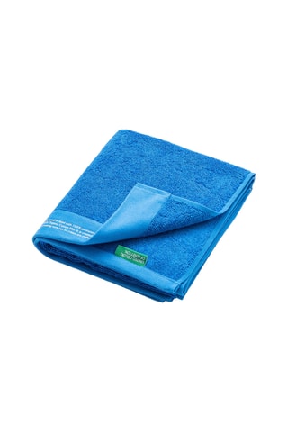 Asciugamano in cotone bio - Blu - 50 x 90 cm