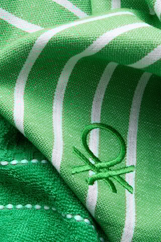 Strofinaccio e 2 tovaglioli - Verde e bianco