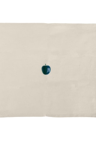 4 tovagliette - Verde e crema - 45 x 35 cm