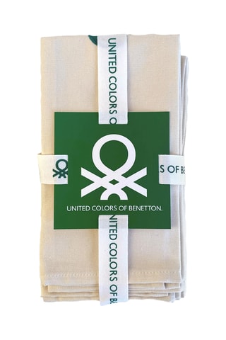 4 tovagliette - Verde e crema - 45 x 35 cm