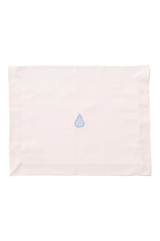 4 tovagliette - Blu e crema - 45 x 35 cm