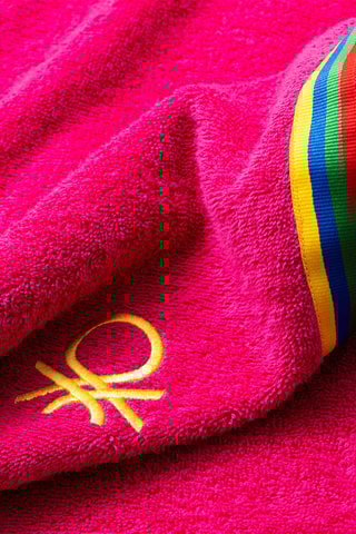 Poncho con cappuccio - Rosa