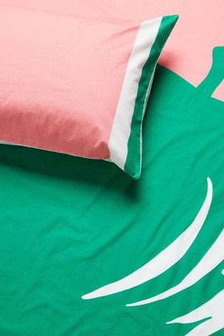 Parure lenzuola in cotone 57 fili/cm² - Rosa