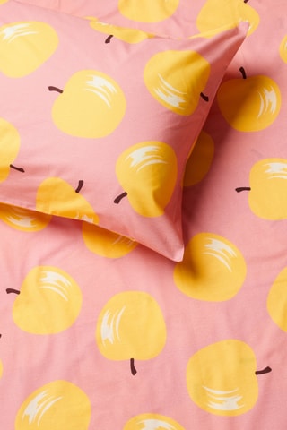 Parure lenzuola in cotone 57 fili/cm² - Rosa