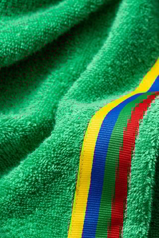 Poncho con cappuccio - Verde