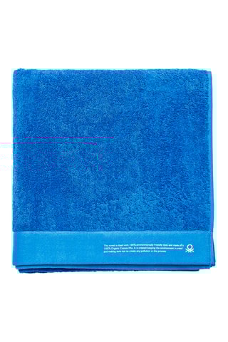 Telo bagno in cotone bio - Blu - 90 x 150 cm
