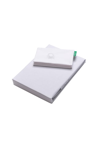 Parure copripiumino in cotone 79 fili/cm² - Bianco