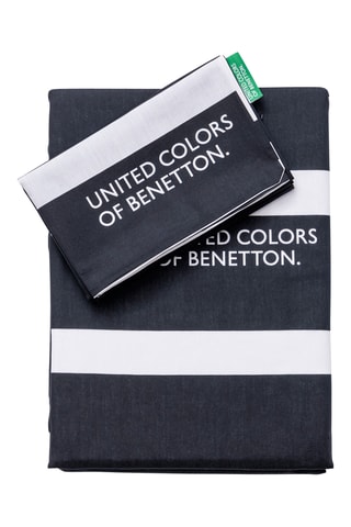 Parure copripiumino in cotone 79 fili/cm² - Nero e bianco