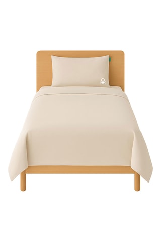 Parure copripiumino in cotone 79 fili/cm² - Beige