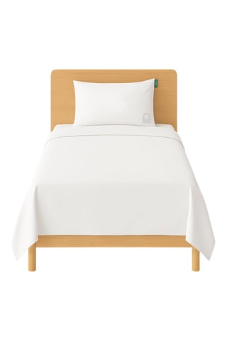 Parure copripiumino in cotone 79 fili/cm² - Bianco