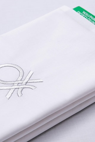 Parure copripiumino in cotone 79 fili/cm² - Bianco