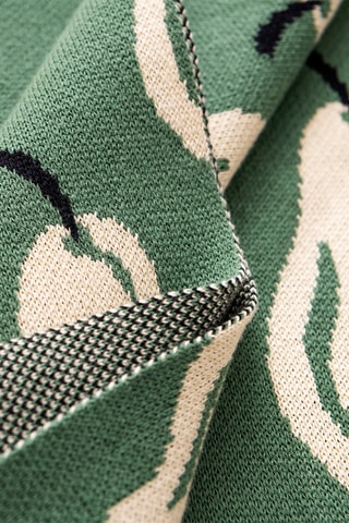 Plaid - Verde e crema - 140 x 190 cm