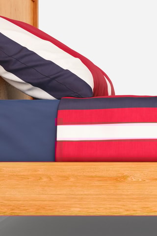 Parure lenzuola in cotone 57 fili/cm² - Rosso