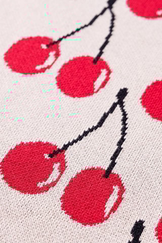 Plaid - Crema e rosso - 140 x 190 cm