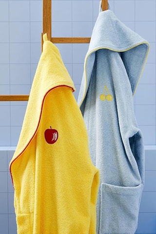 Accappatoio - Celeste e giallo