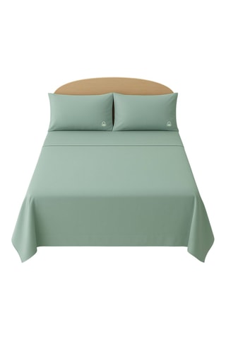 Parure lenzuola in cotone 71 fili/cm² - Verde