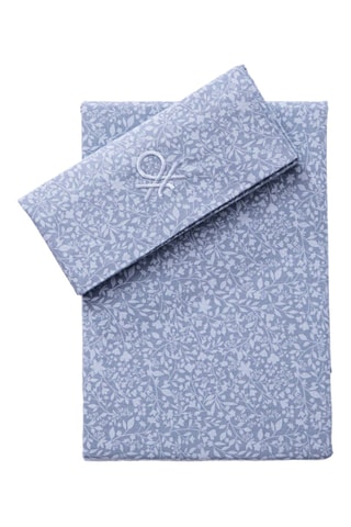 Parure lenzuola in cotone 57 fili/cm² - Blu