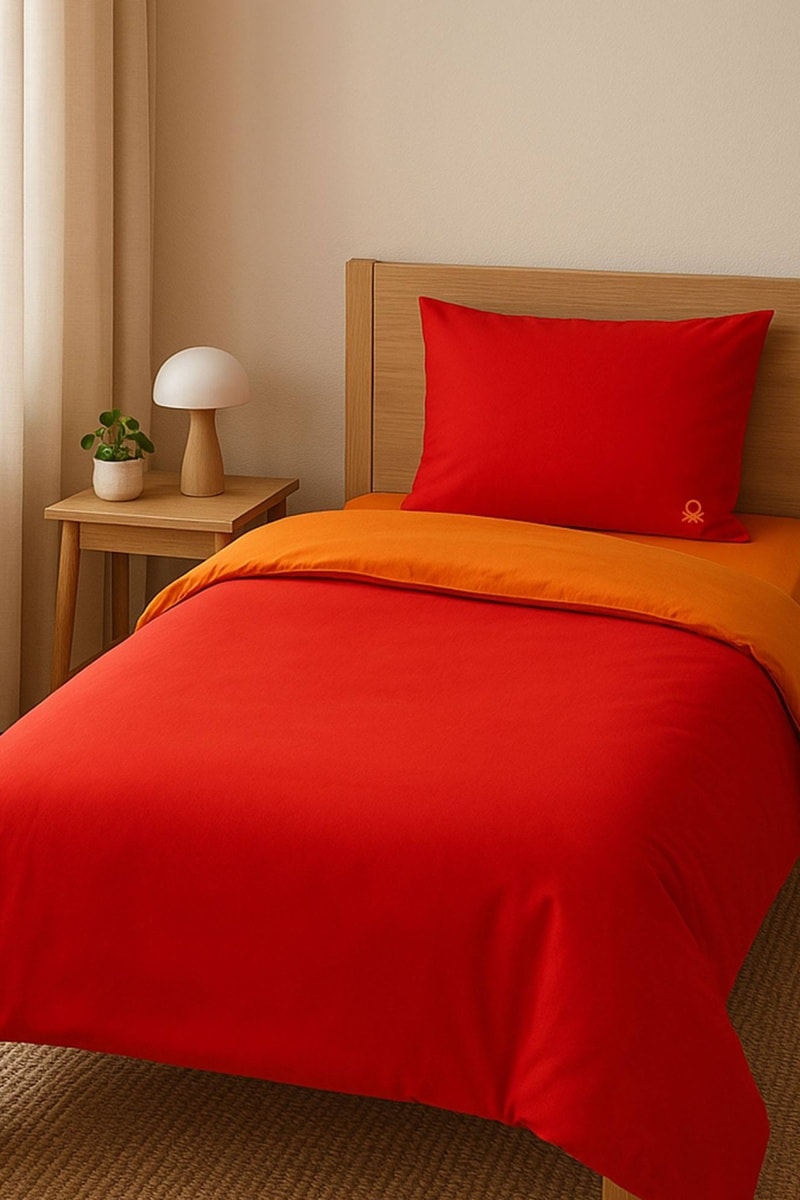 Benetton Rojo Juego De Nórdico