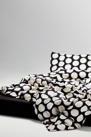 Parure copripiumino in cotone 71 fili/cm² - Nero