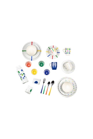 4 piatti piani in porcellana - 27 cm