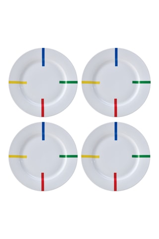 16 piatti piani in porcellana - 27 cm