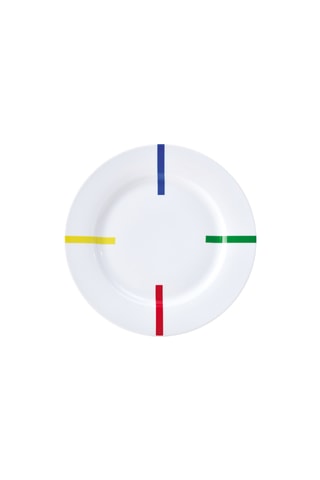 16 piatti piani in porcellana - 27 cm