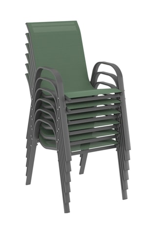 6 chaises de jardin empilables - 51,5 x 84 x 68 cm