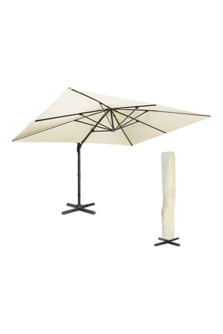 Parasol 360° déporté avec housse - 12 m²