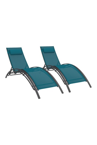 2 chaises longues Havana - 185 x 81,5 x 58 cm