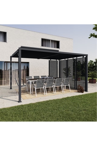 Pergola bioclimatique à lames orientables - 4 x 3 m