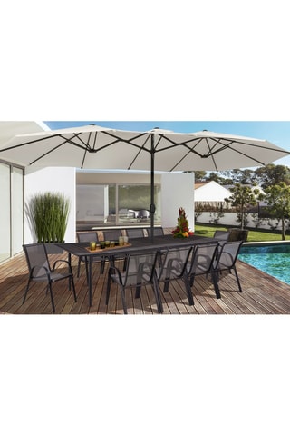 Parasol double - 4,5 x 2,6 x 2,4 m - 4,5 x 2,6 m