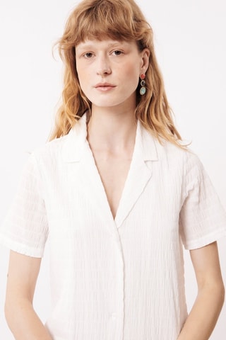 Oorbellen Cacilie - Turquoise en Rood