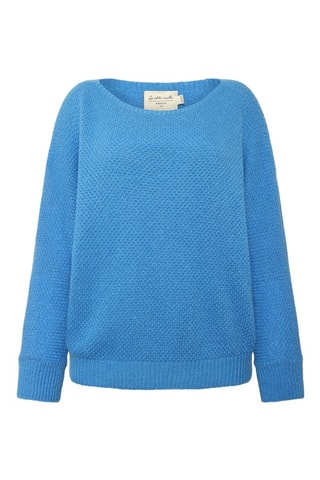 Wollen Alpacawollen Trui Sylvie - Felblauw