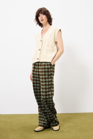 Wollen Mouwloos Vest Medea - Beige