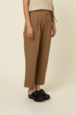 7/8 Broek Hoge Taille Badiallo - Camel