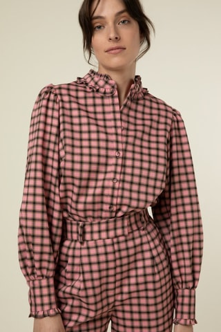 Broek Hoge Taille Palmier - Roze