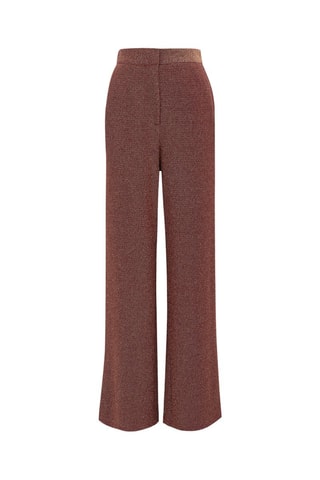 Rechte Broek Hoge Taille Aimeline - Bordeauxrood