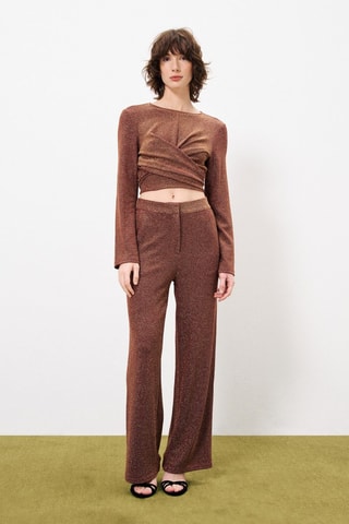 Crop Top Abigail - Bordeauxrood