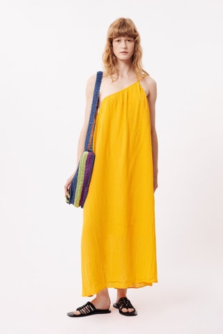 Asymmetrische Jurk Phoebe - Geel