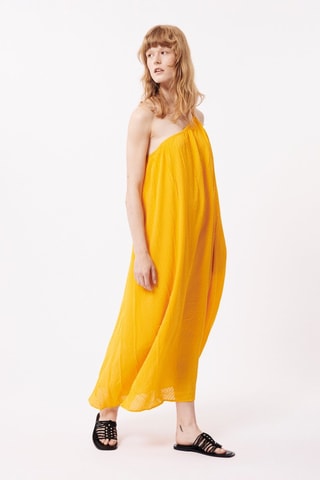 Asymmetrische Jurk Phoebe - Geel