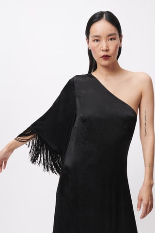 Asymmetrische Jurk Elena - Zwart