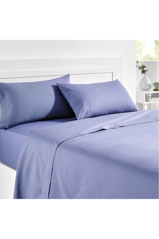 Lençol-capa em algodão 140 fios/cm²- Azul