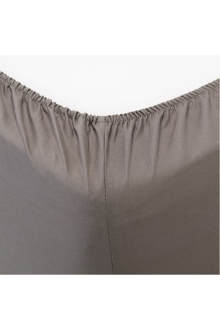 Lençol-capa em algodão 140 fios/cm²- Castanho