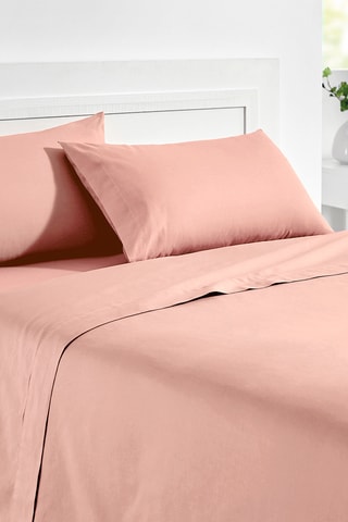 Lençol-capa em algodão 55 fios/cm²- Rosa