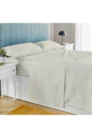 Conjunto de edredão em algodão 79 fios/cm² - Bege