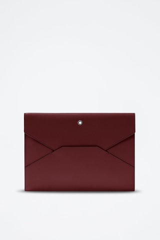 Leren Clutch - Bordeauxrood