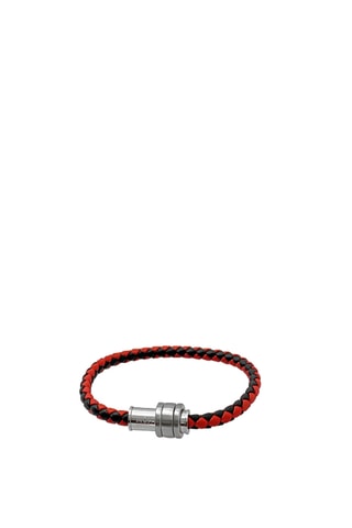 Leren Armband - Rood en Zwart