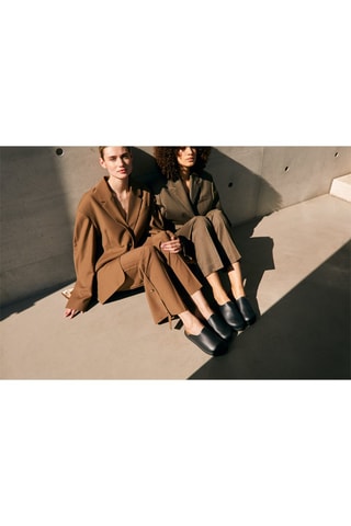 Zuecos de piel FAE Studs - 